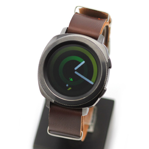 스마트워치 SM-R600 SAMSUNG Gear sport 삼성기어스포츠 호환 가죽나토밴드 NA03G 브라운