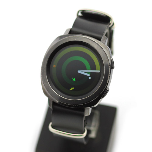 스마트워치 SM-R600 SAMSUNG Gear sport 삼성기어스포츠 호환 가죽나토밴드 NA01G 블랙