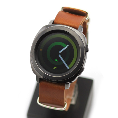 스마트워치 SM-R600 SAMSUNG Gear sport 삼성기어스포츠 호환 가죽나토밴드 NA02G 라이트브라운