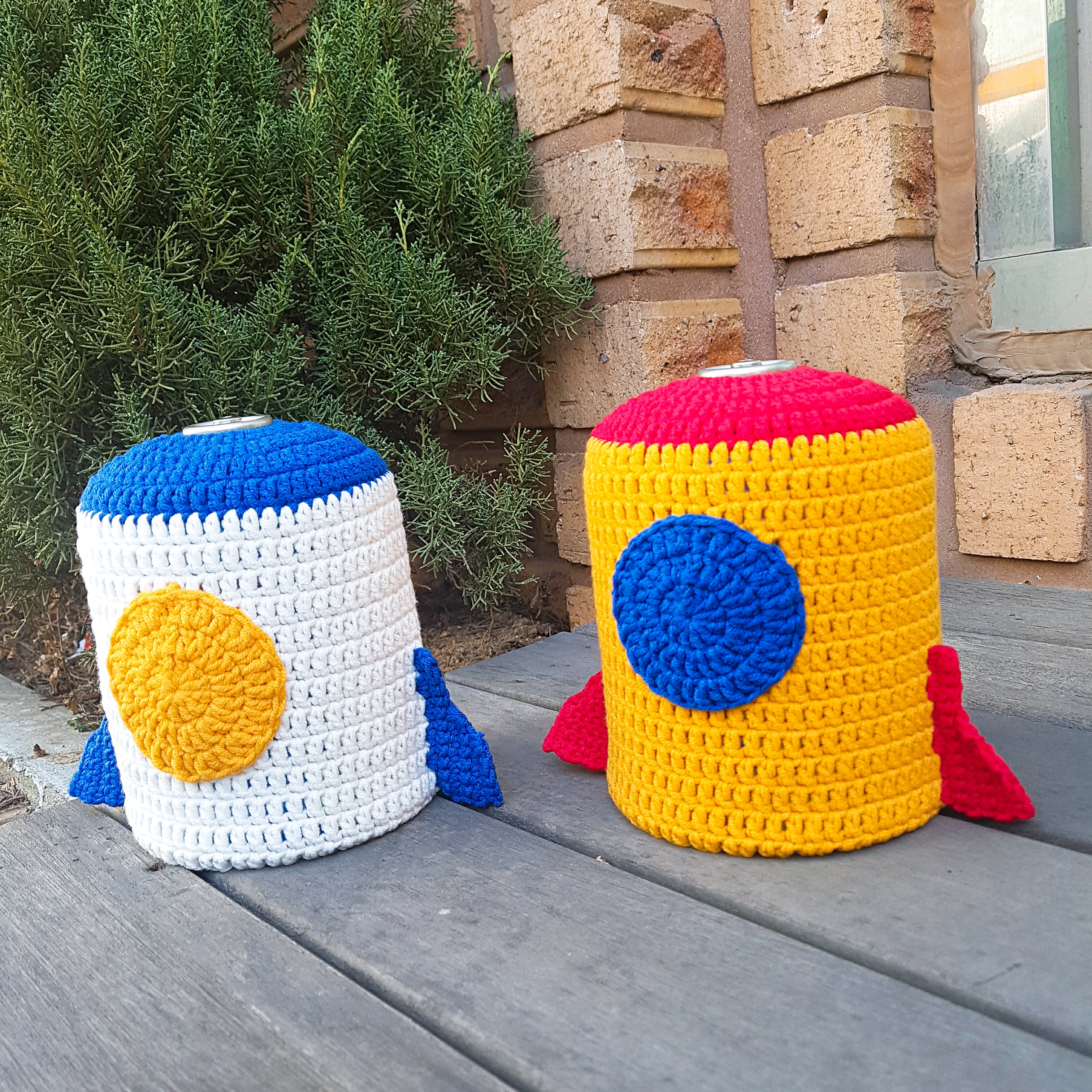 [아이엠니터 패키지] 로켓 캠핑가스워머 diy kit / 뜨개질 코바늘패키지 이소가스워머 도안 감성캠핑용품