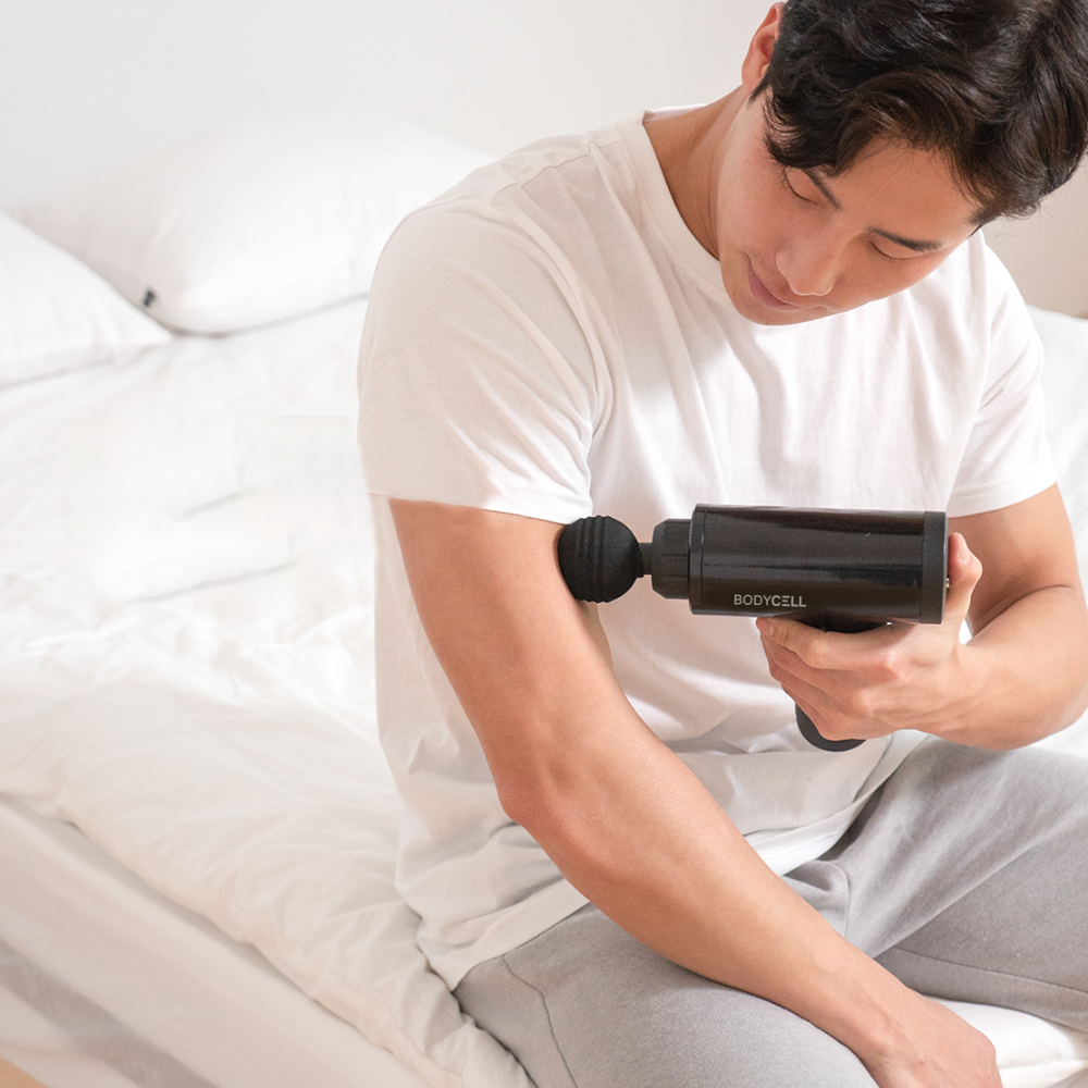 바나나빌딩 무선진동기 어깨뭉친근육풀기 아버님생신선물 림프순환 두드리는안마기 마사지건