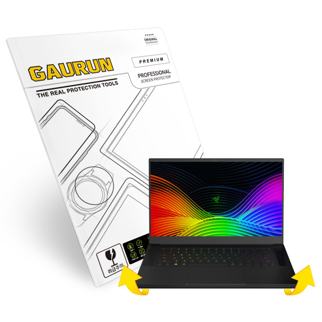 제이티앤디 레이저 블레이드 15 어드밴스드 R70 OPTOKB 무광 전신 외부보호필름 SET