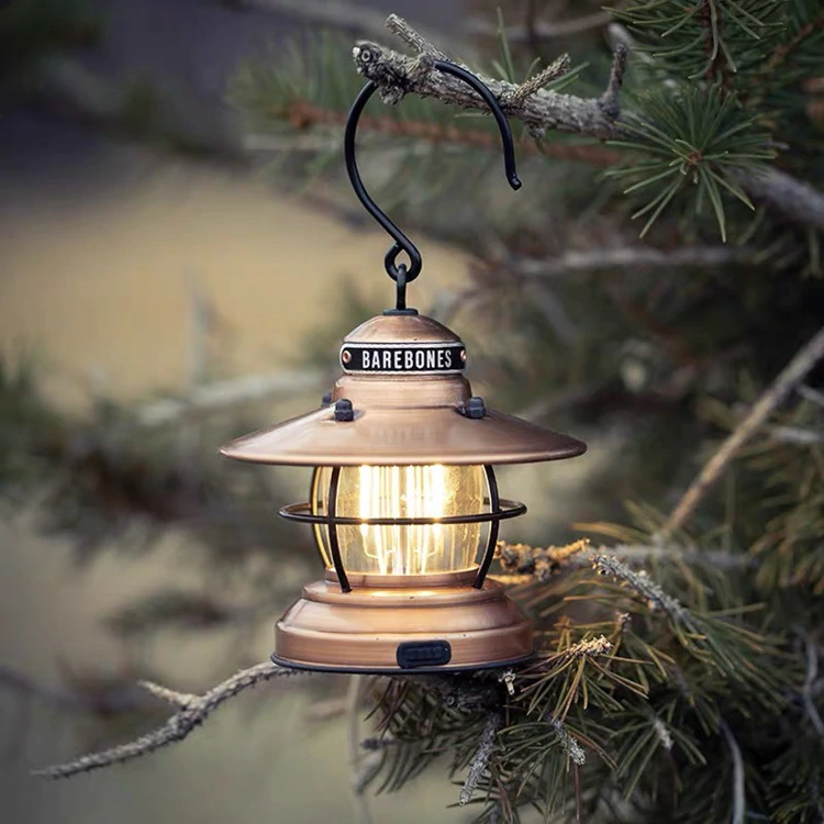 [해외]캠핑 랜턴 레트로 휴대용 감성 인테리어 램프 LED 조명 차박 홈캠핑 USB 충전식