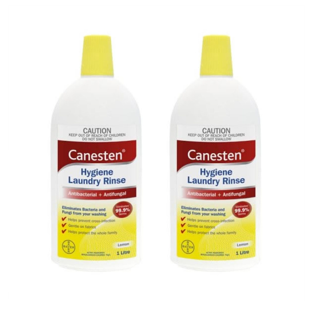 [해외]Bayer Canesten Hygiene Laundry Rinse Lemon 바이엘 카네스텐 하이진 세탁 린스 레몬 1L 2팩