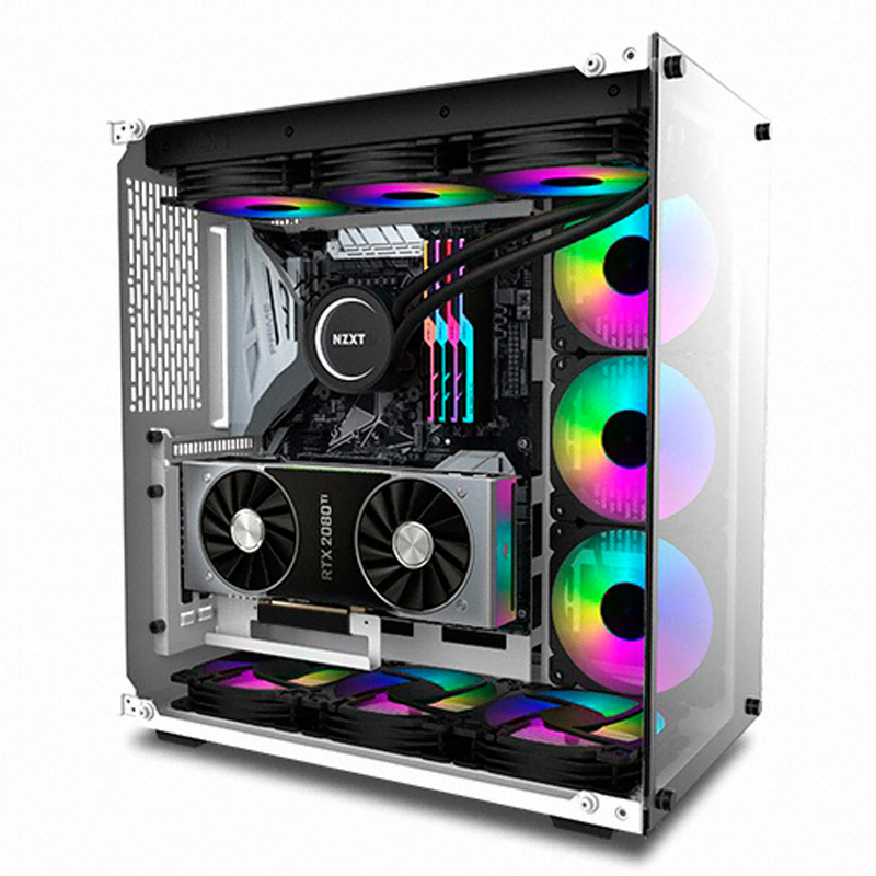 BRAVOTEC 트레저 X9 920T 타이탄 글래스 화이트 PC 케이스