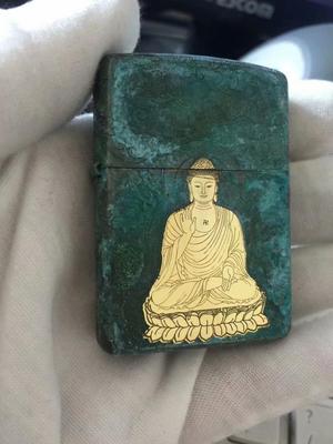 [해외]지포 라이터 특이한 ZIPPO 고급 선물용 복고풍 빈티지 정판 지보 구리 갑옷 구제 백도모 투승불 여래조