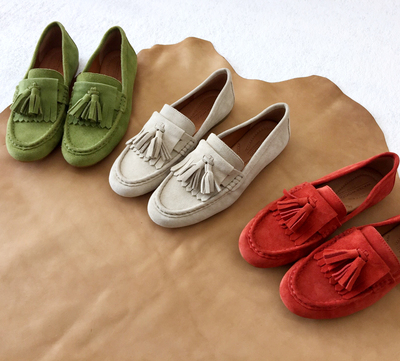 [해외]테슬로퍼 여름신발 로퍼 단화 2021 플랫 봄여름 프린지 여성 슈즈 빈티지 프린세스  멤브란 캐주얼 구두