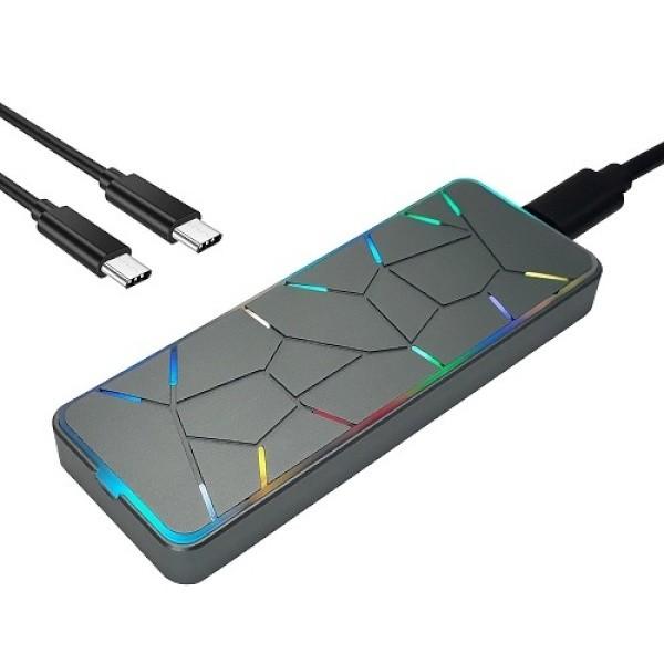 [PNC PARTNER] 외장 케이스 PNC PARTNER EVEREST CLUB RGB M.2 NVMe SSD [하드미포함]