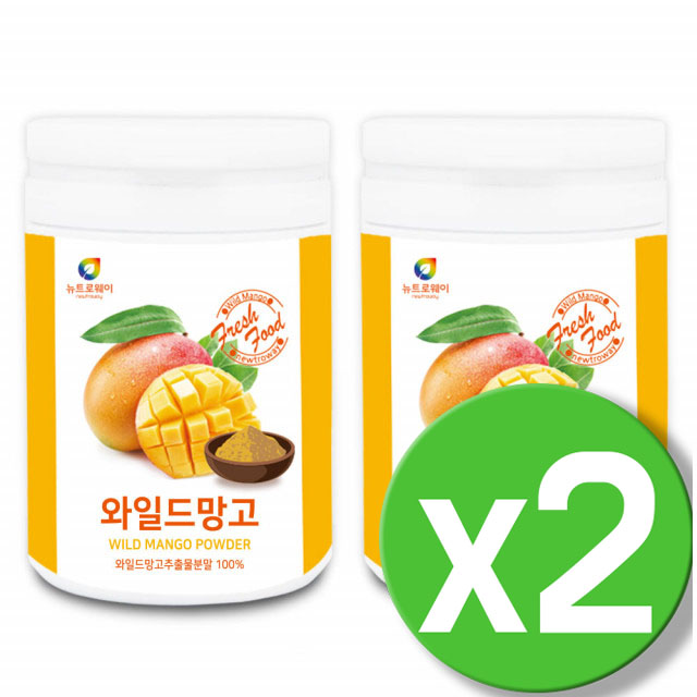 와일드망고 종자 씨앗 추출물 아프리칸 와일드망고 분말 가루 파우더 망고씨 2통