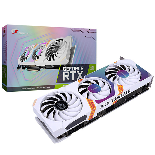 컬러풀 COLORFUL iGAME 지포스 RTX 3070 Ultra OC D6 8GB White LHR