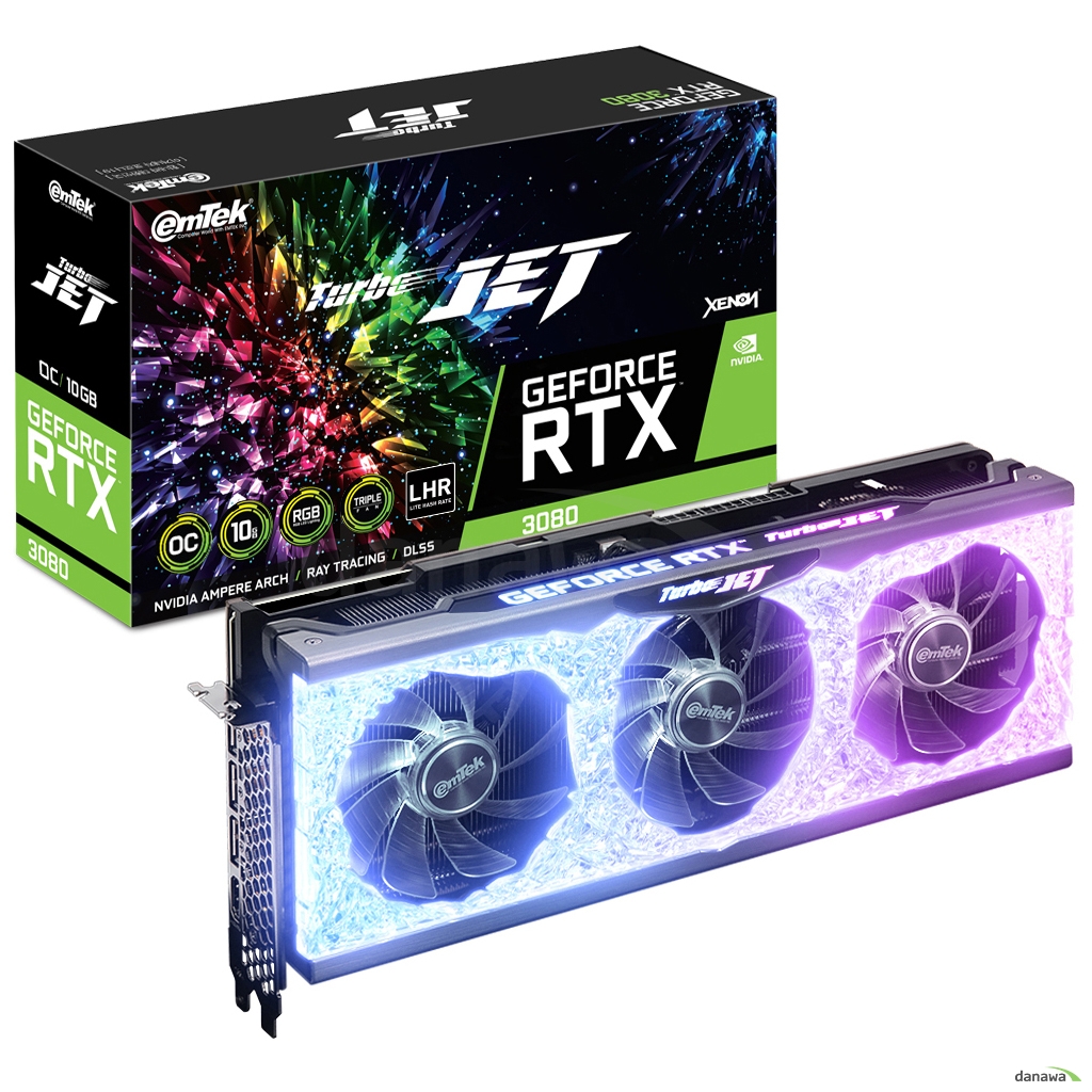 이엠텍 이엠텍 XENON 지포스 RTX 3080 TURBO JET OC D6X 10GB LHR