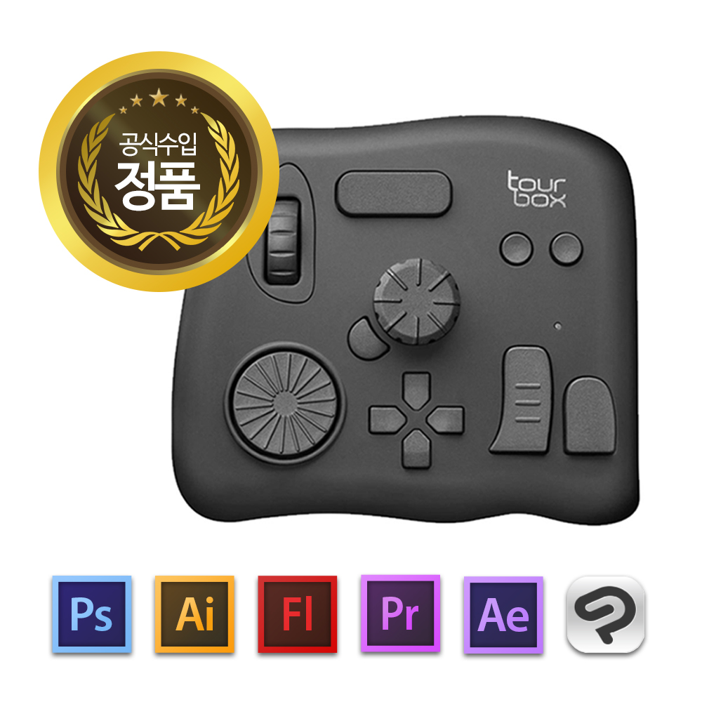 [국내정식수입] 투어박스 네오 / TourBox NEO / 웹툰  영상 편집 컨트롤러 / 포토샵 라이트룸 프리미어 프로 등 다양한 프로그램 지원 / TB