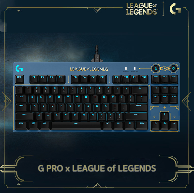 [해외]로지텍 G PRO X LOL 롤 리그오브레전드 에디션 컬렉션 게이밍 기계식 키보드