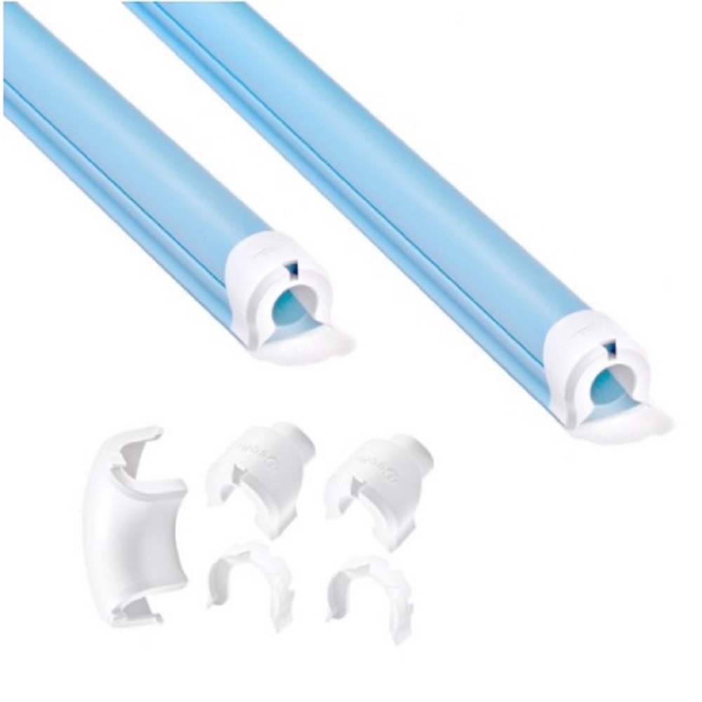 DECLU 케이블데코 전선몰딩 라지_하늘색 흰색캡