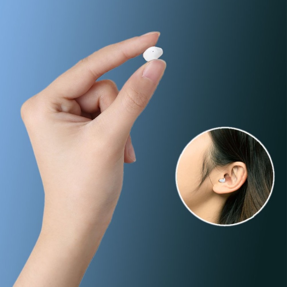 [해외]초미니 소형 안 보이는 작은 블루투스 이어폰 수업 시간 몰래 음악 라디오 듣기 스텔스 무선 수면