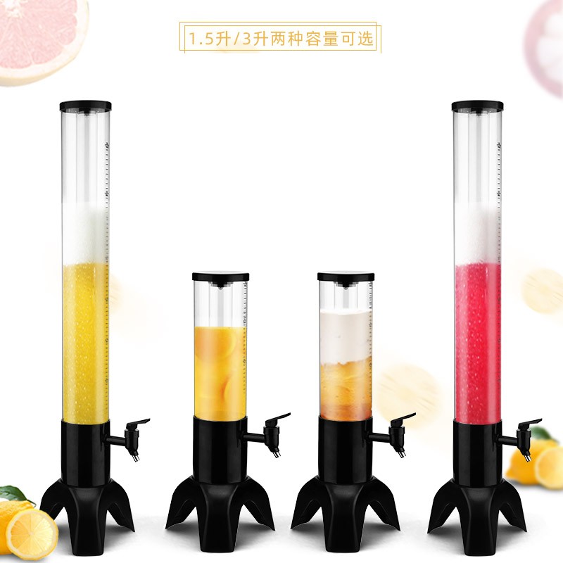 [해외]테라 맥주 디스펜서 타워 생맥주 소맥 탄산음료 혼술 용기 통 술 따라주는 기계 쏘맥 가정용
