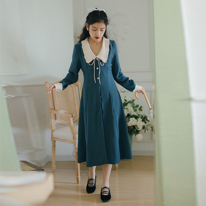 [해외]복고 원피스 레트로 컨셉 하객 여성 옷 패션 여행 익선동 경복궁 데이트 한옥마을 졸업사진