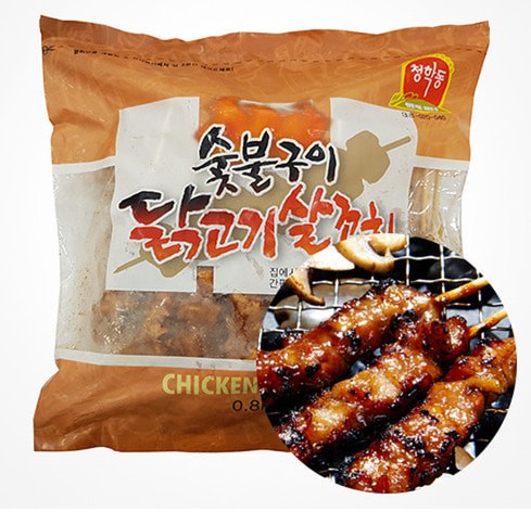숯불 양념 닭꼬치 800g(20gx40개) 청학동