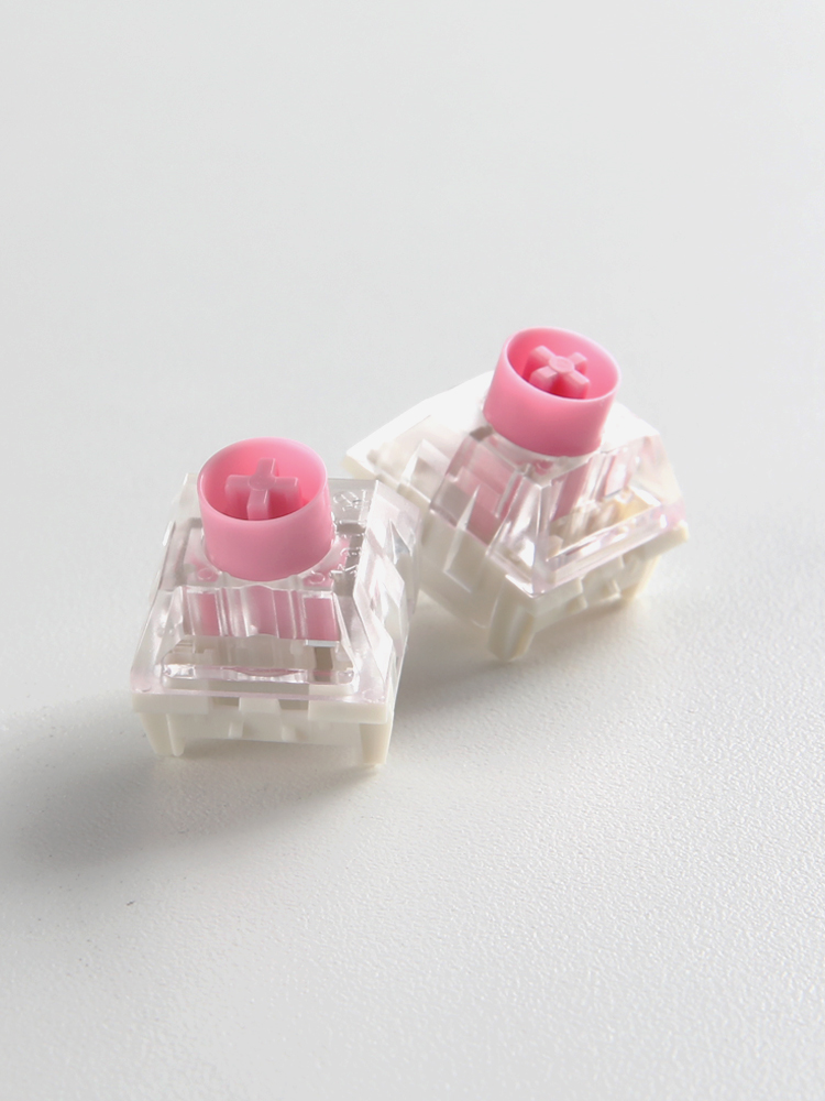 카일박스 핑크축 저소음 리니어 5개 조약돌 커스텀 기계식 키보드 핫스왑 교체 윤활 스위치