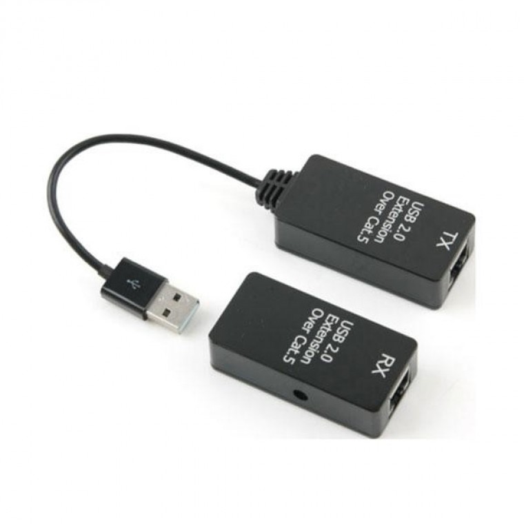 Coms Coms USB리피터 RJ45 DM184 (Ver2.0 연장거리1m 50m USB전원케이블포함/50M)