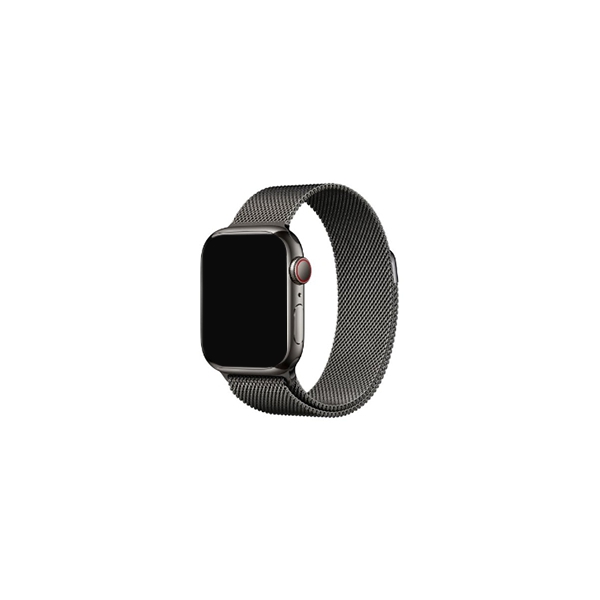 Apple 워치 8 셀룰러 41mm (그래파이트 스테인리스 스틸) 밀레니즈 루프밴드 (MNJM3KH/A)
