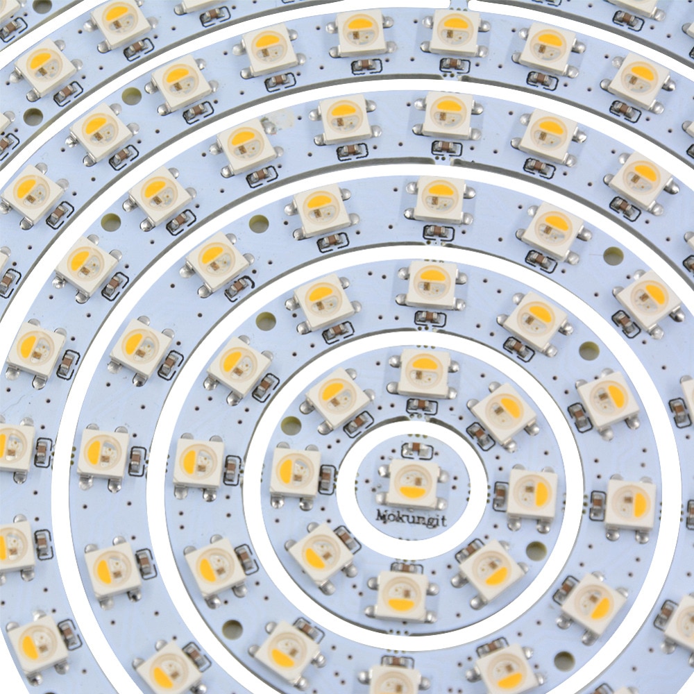 Mokungit 1 8 12 16 24 32 40 48 60 241 비트 LED SK6812 WS2812B 5050 RGB  화이트 2700-6500K 링 모듈 dc5V