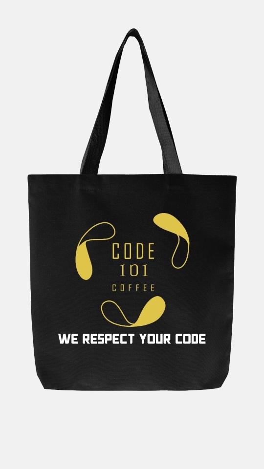 CODE101COFFEE ROASTERS 에코백 블랙