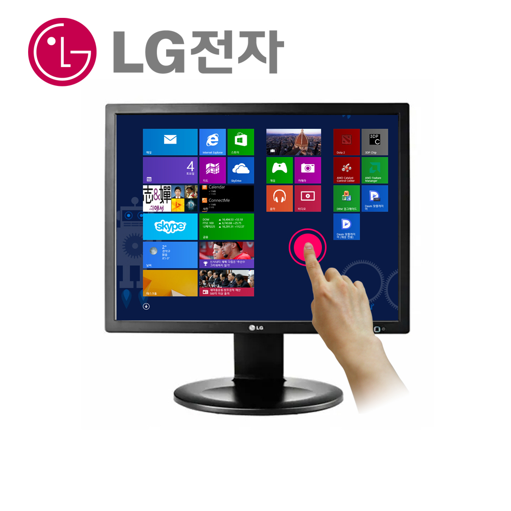 LG 48-49cm(19인치) 터치모니터 19BR35 압력식 터치 산업용터치 (19MB35P 후속)