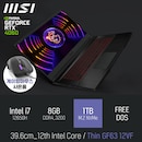 MSI Thin GF63 12VF 8GB 1TB 고성능 포토샵 발로란트 배그 롤 노트북