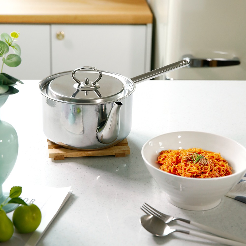 스텐 인덕션 주전자 냄비 18cm 짜장라면 이국주냄비