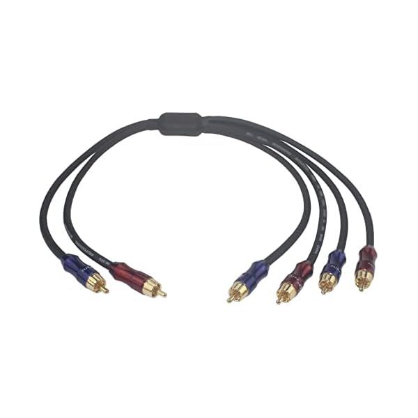 [해외][Wv-rcato2/rcakite-05] RCA Stereo Plug Male to Dual 1 Input 2 Output Audio Splitter Cable/Gold P