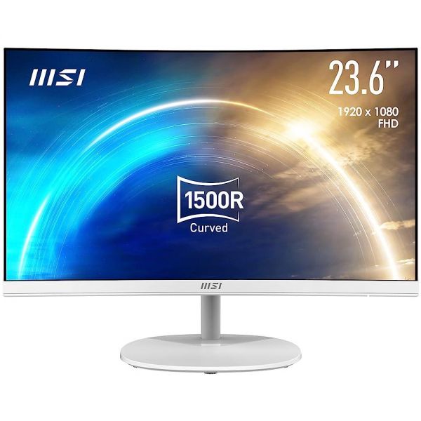 [해외]MSI Pro MP241CAW 27인치 1920 x 1080(FHD) 곡선형 VA 75Hz TUV 인증 시력 보호 4ms 디스플레이포트 HDMI 틸트