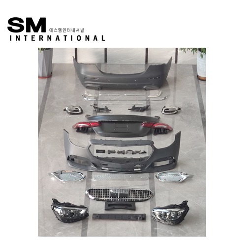 벤츠 E클래스 W213 마이바흐룩 신형개조 컨버전 바디킷 풀세트 (2016-2019년 적용) / 신형 S클래스 W223마이바흐룩