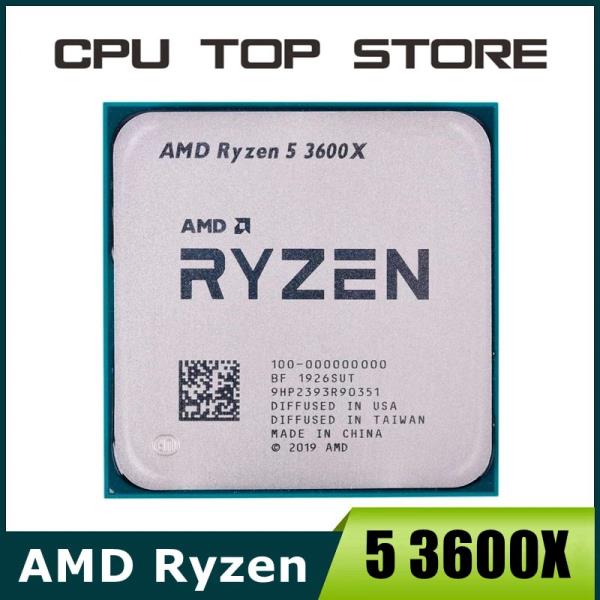 [해외]amd 인텔 cpu중고 AMD Ryzen 5 3600X 3.8GHz, 6 코어 12 스레드 CPU 프로세서, 7NM L3 = 32M 000000022 소켓