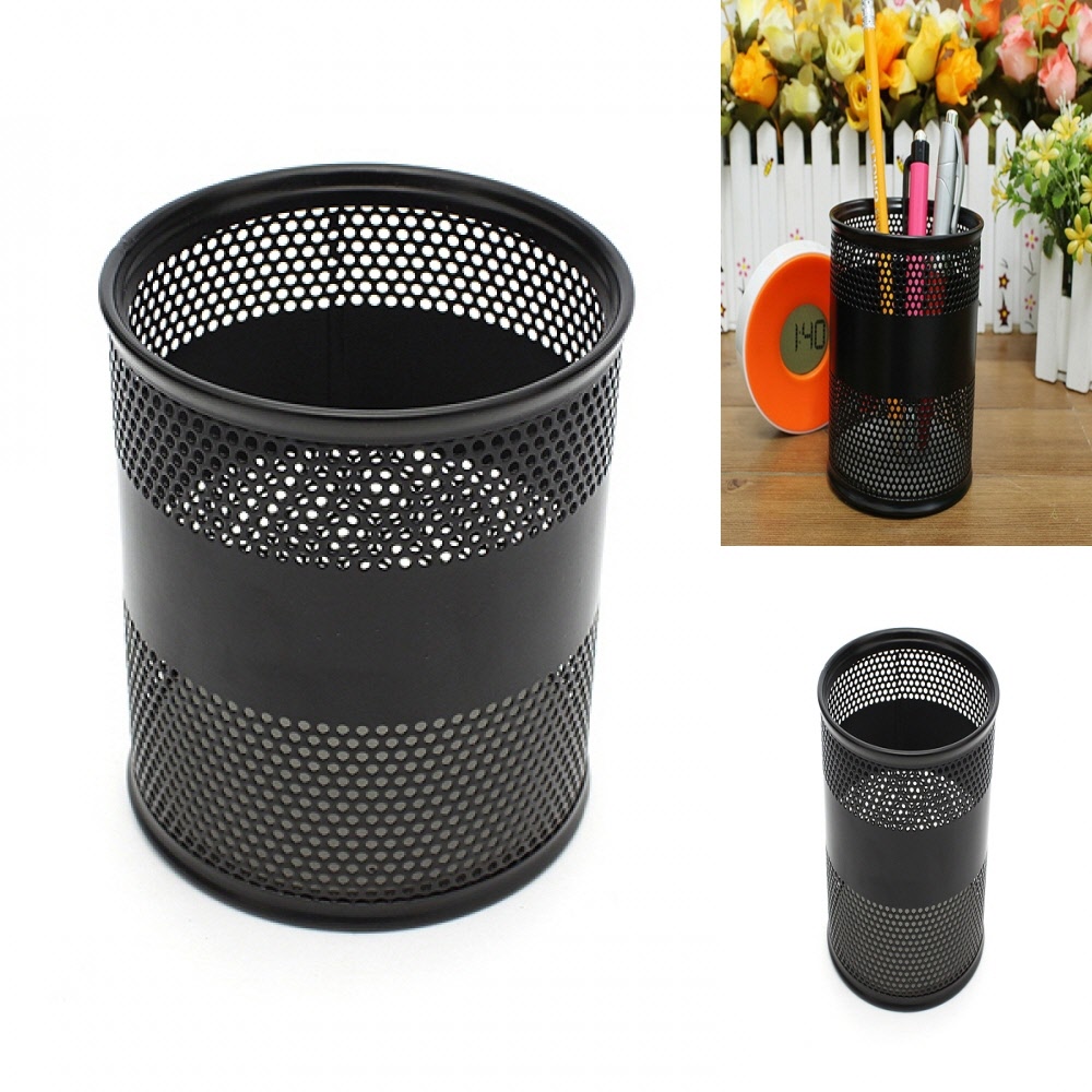 원통형 철제 펜꽂이 소품인테리어 연필꽂이 고급사무용품