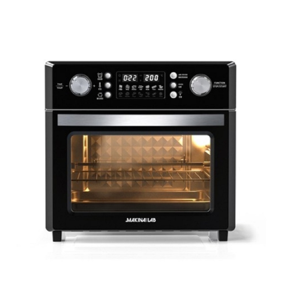 마키나랩 14가지 기본메뉴 내부 올스테인레스 대용량 25L 에어프라이어오븐_블랙