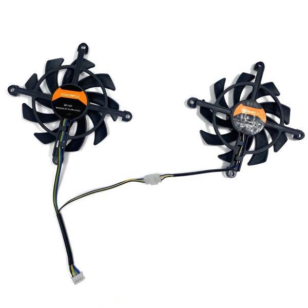 [해외]컬러풀 지포스 RTX 3060 Ti NB DUO 12G V2 L-V 그래픽 비디오 카드 냉각 팬용 쿨러 선풍기 교체, 85mm, 신제품