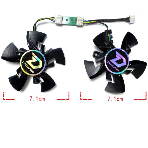 [해외]DATALAND Radeon PowerColor PCs + R9 380 285 Cool Energy 국제판 그래픽 카드 교체 선풍기 GA81O2U, 신제품