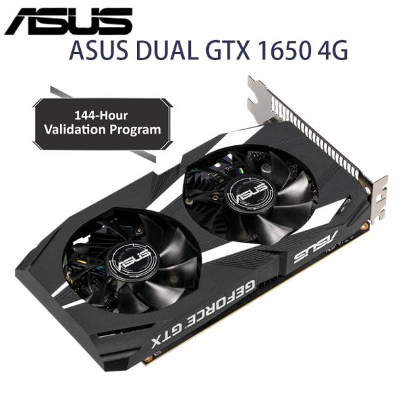 [해외]ASUS GTX 1650 4G GDDR5 비디오 카드, PCI Express 3.0 지지대 HDMI 듀얼 선풍기 냉각 144 검증 프로그램, GPU Tweak II