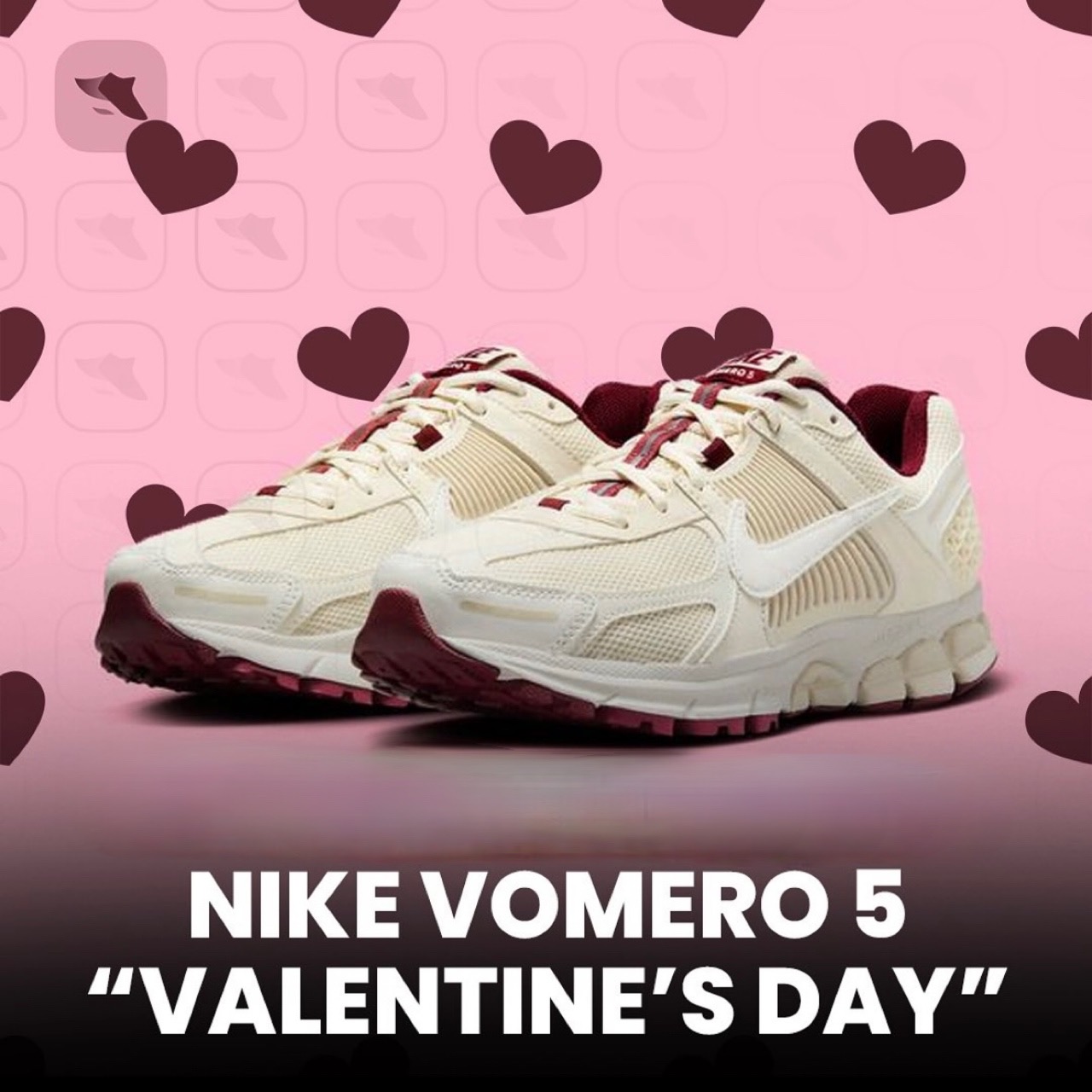 나이키 [해외]나이키 줌 보메로 5 발렌타인 데이 우먼스 HF0737-111 데일리슈즈 한정판 운동화