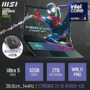MSI CYBORG 15 AI A1VEK-U5 32GB 2TB WIN11 캐드 영상편집 포토샵 고성능 게이밍 노트북