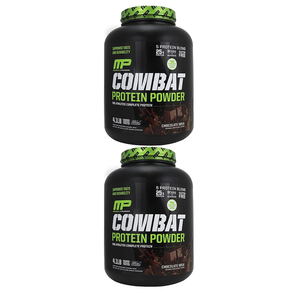 [해외]MusclePharm 머슬팜 컴뱃 초콜릿 밀크 프로틴 파우더 1.9kg 2개
