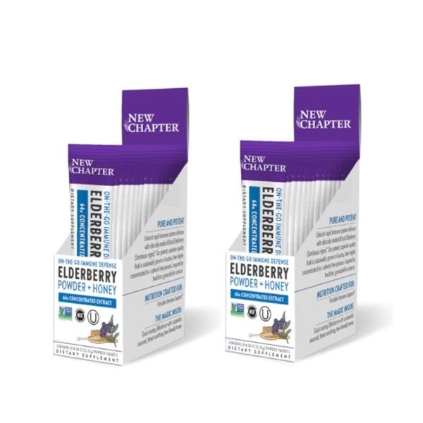 New Chapter [해외]New Chapter 뉴챕터 엘더베리 파우더+허니 15회분 2팩