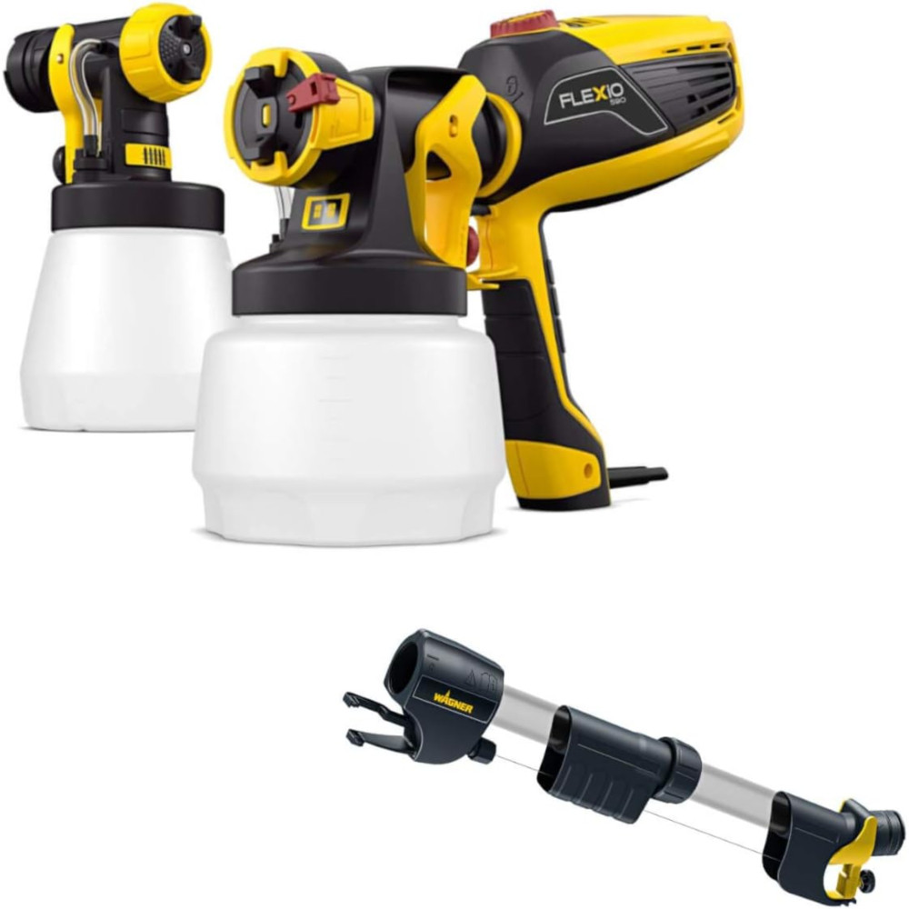 [해외]와그너 W 590 Flexio 스프레이 건 페인트용 분사기 천장 바닥 상업용 분무기 부착물 관부가세 포함