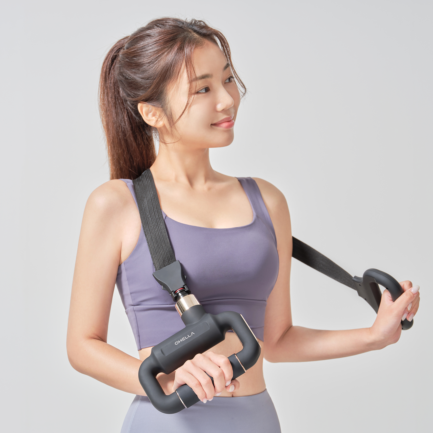 오엘라 무선 진동 벨트 마사지건 안마기 OH-MG07