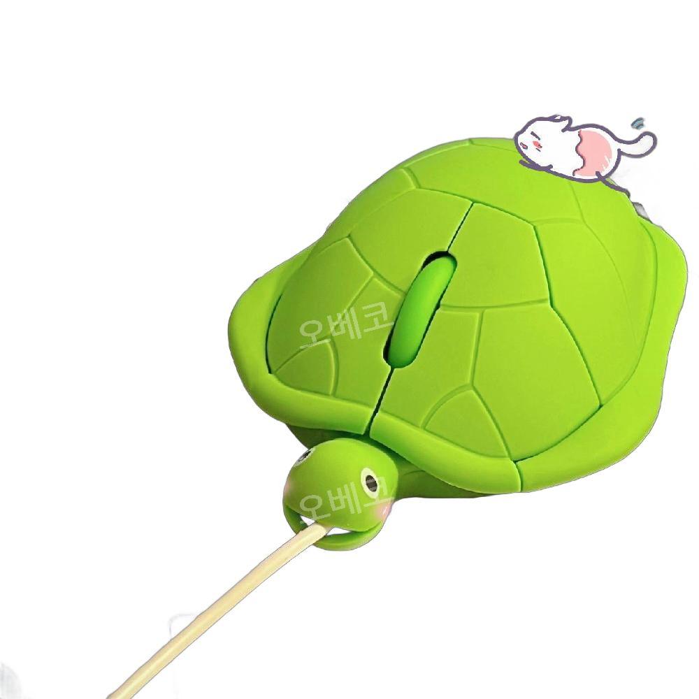 오베코인터내셔널 협력사 [해외]거북이 유무선 마우스 무소음 USB 귀여운 선물 PC용품 특별한