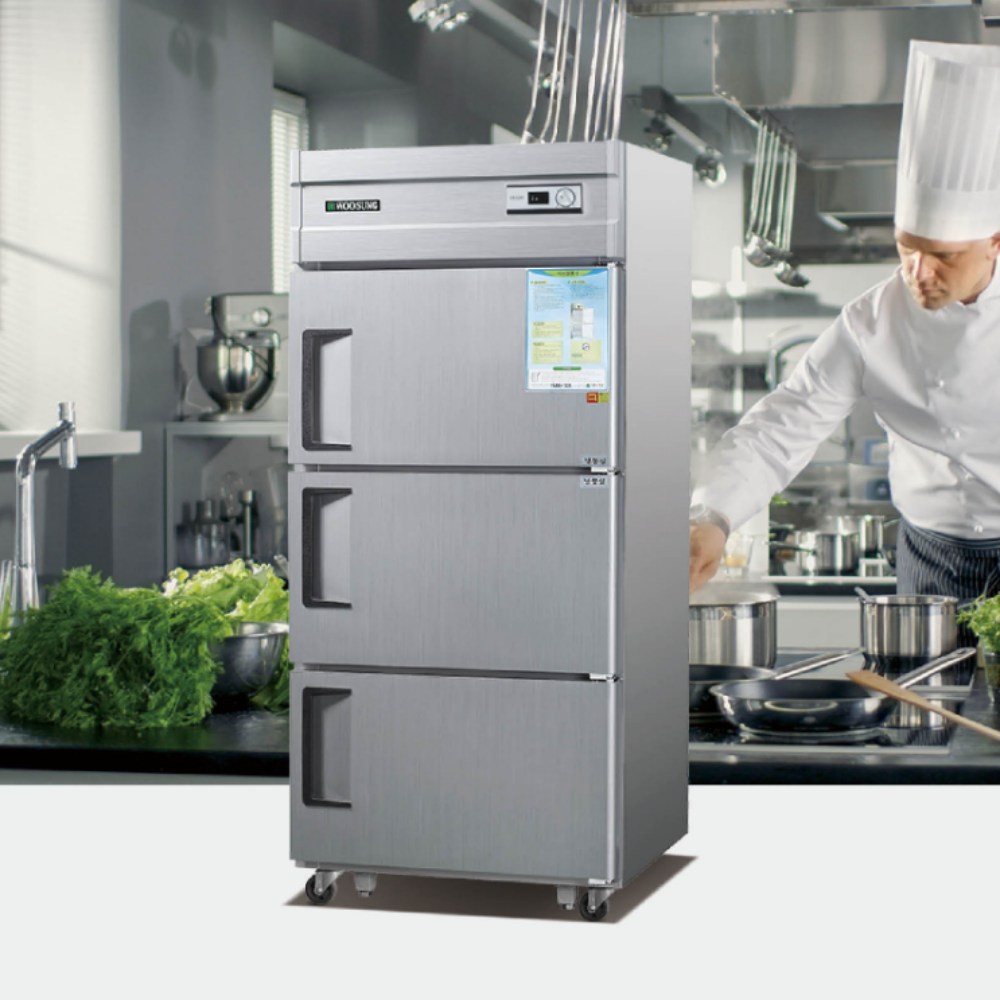 우성 직냉식 아날로그 30박스 메탈 올냉동 3도어 - CWS-833F