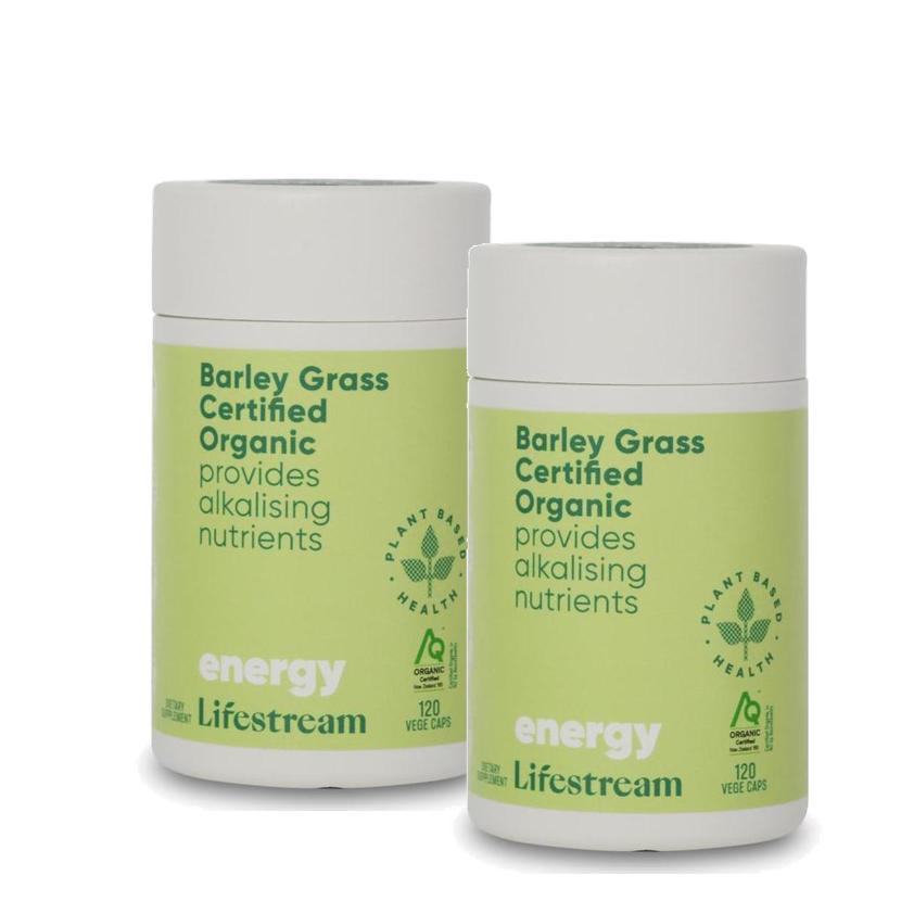 Lifestream [해외]라이프스트림 뉴질랜드 보리싹 분말 캡슐 120정 2개 새싹보리 가루 슈퍼푸드 Lifestream Barley Grass