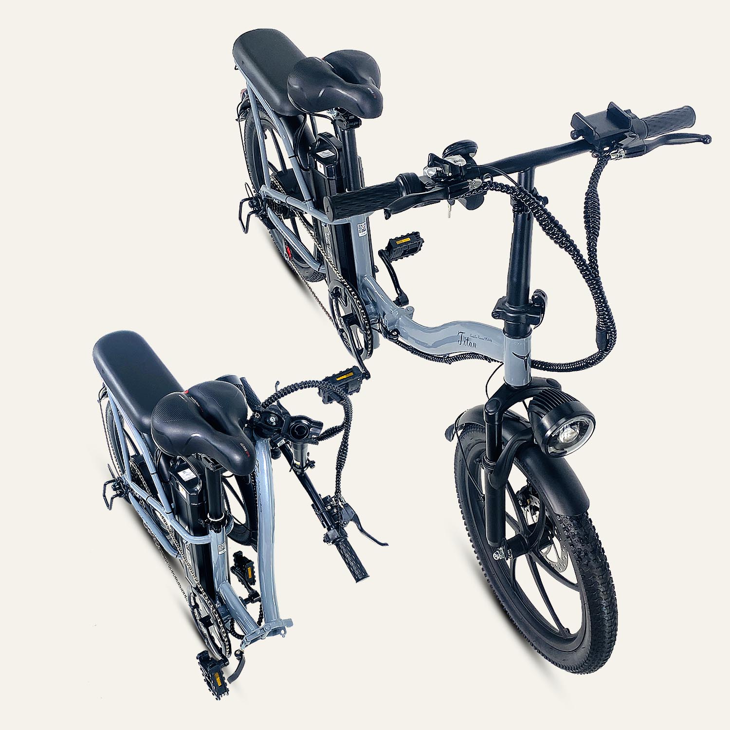 타이탄800 전기자전거 13ah 접이식 분리형배터리