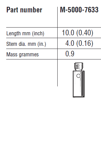 레니쇼 레니쇼 A-5004-7609_M-5000-7633 (SE8) 영국생산 정품 RENISHAW 스타일러스 CMM STYLUS 3차원 측정기 스타일러스 M3 EXT L10 D4SS
